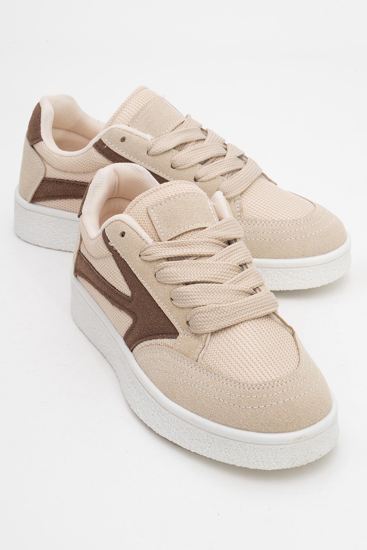 Kadın Anorak Spor Ayakkabı BEJ KAHVE - Görsel 2