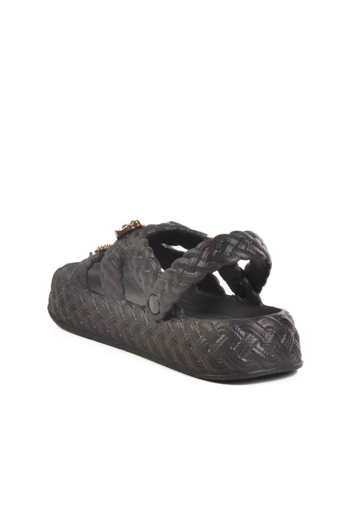 Aspor Siyah Eva Esnek Kadın Düz Terlik - Görsel 5