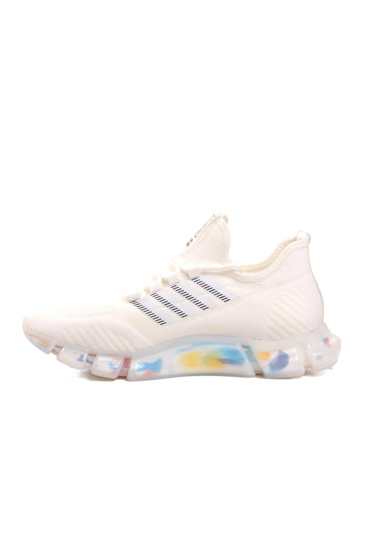 Beyaz Bağcık Detaylı Erkek Spor Ayakkabı - Görsel 3