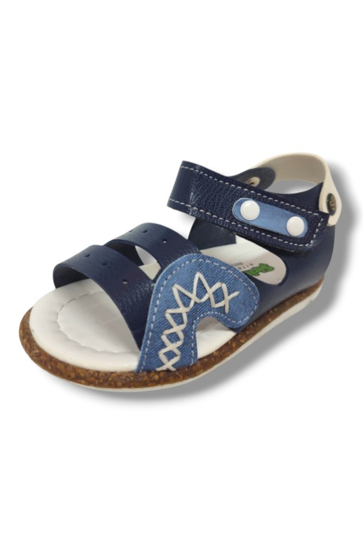 Şirinbebe 1548-20 Anatomik Dikiş Çirtli Erkek Çocuk Sandalet Lacivert Mavi 21-25 - Görsel 2