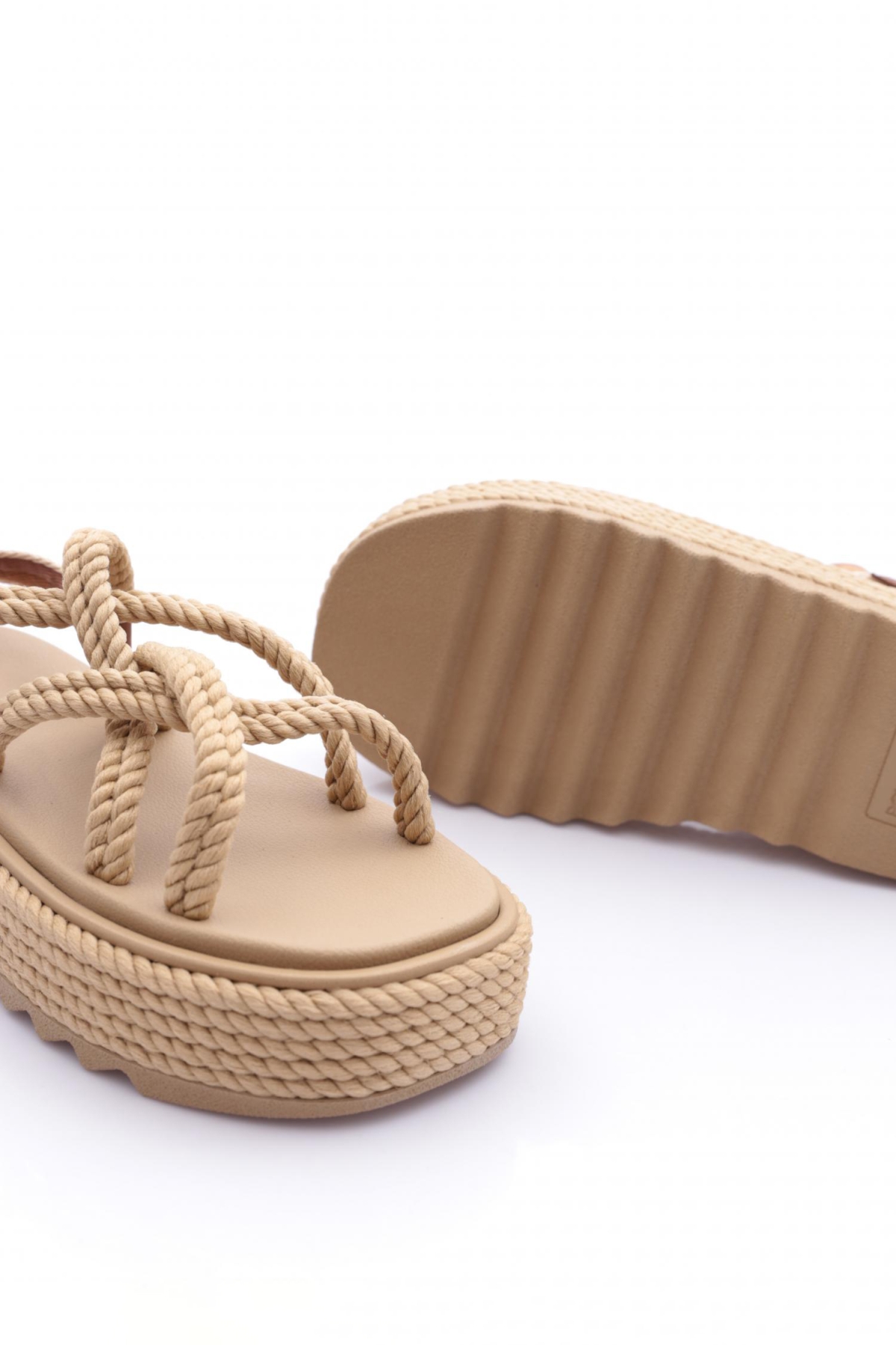 Chunky Platform Kadın Halat Sandalet - Görsel 6