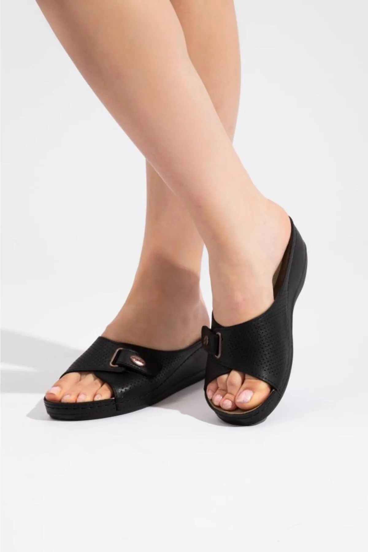 1855 Ortopedik Konfor Günlük Kadın Terlik - Görsel 2