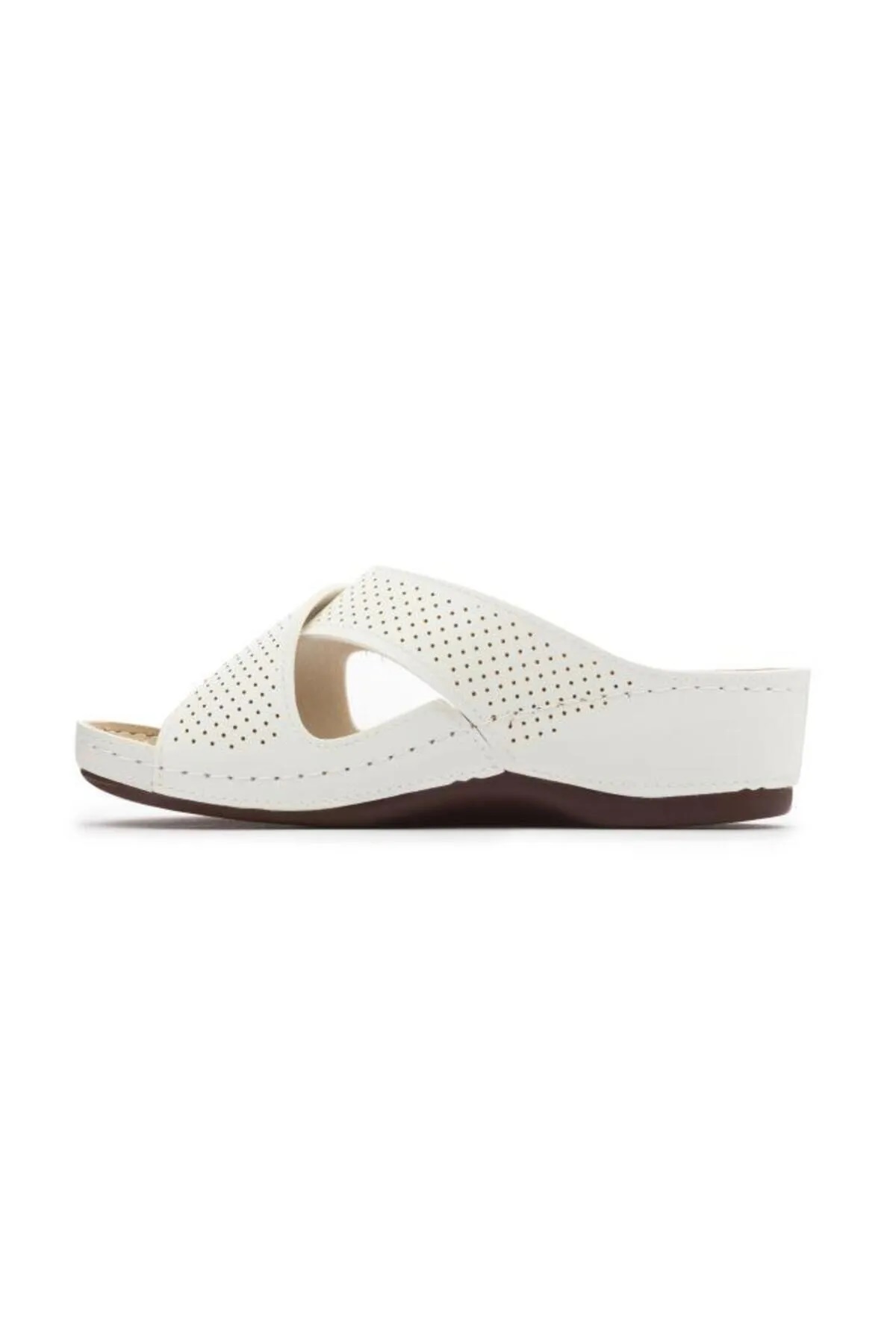 1850 Ortopedik Çapraz Cırtlı Kadın Terlik - Görsel 6