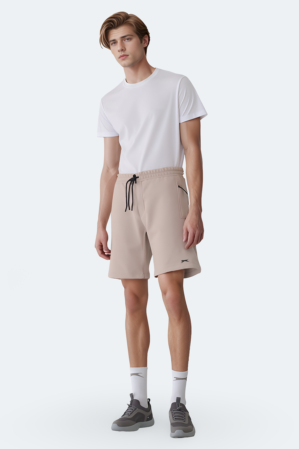 Slazenger VILTE Erkek Şort Taş Gri