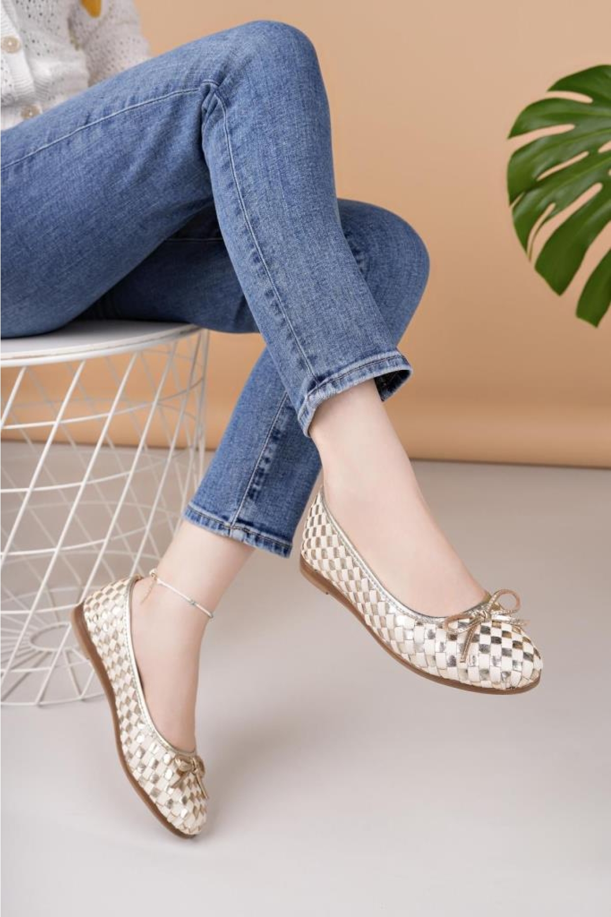 D25ya 525 Hakiki Deri Kadın Babet - Görsel 2