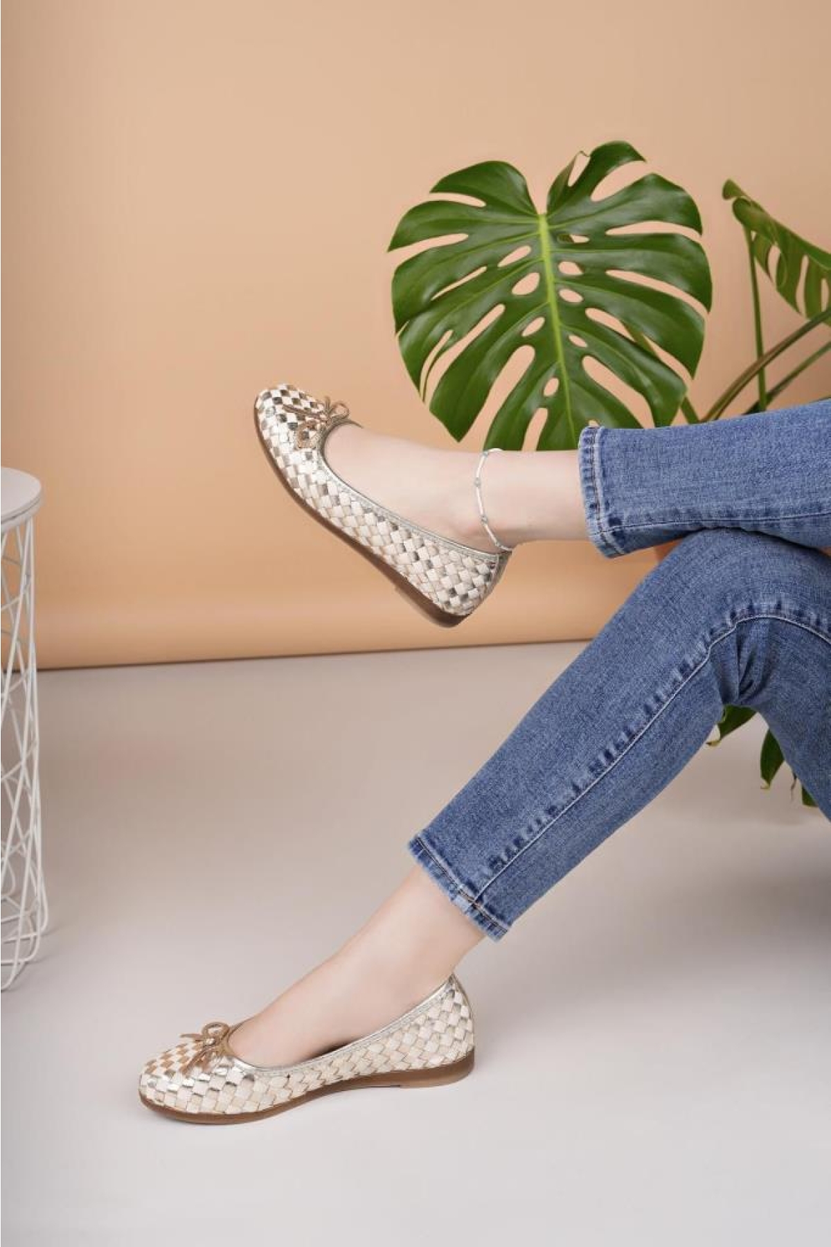 D25ya 525 Hakiki Deri Kadın Babet - Görsel 4