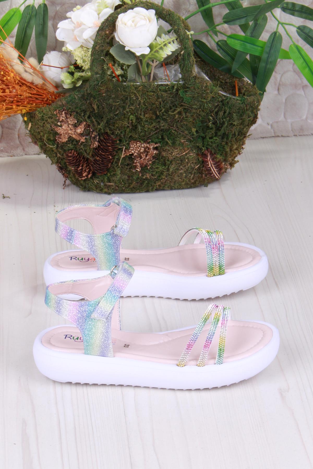 35574 Rüya Anatomik Rahat Kız Çocuk Sandalet - Görsel 3