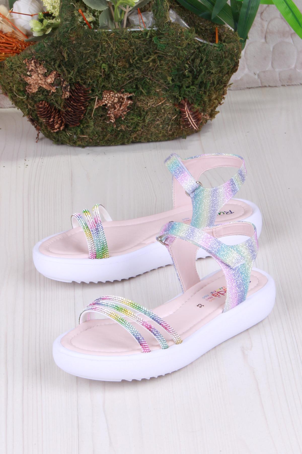 35574 Rüya Anatomik Rahat Kız Çocuk Sandalet - Görsel 4