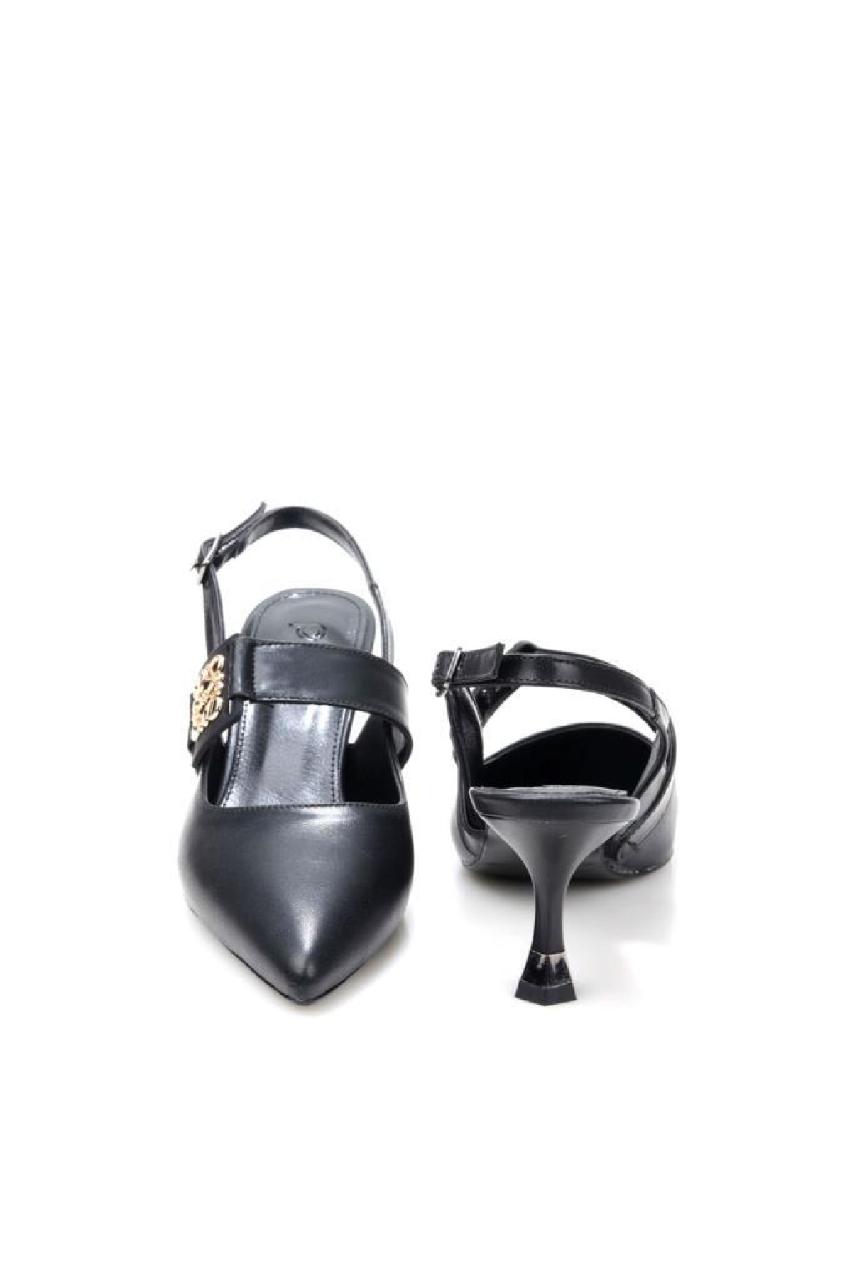 Pisagor Ps-32670 Kadın Arkası Açık Topuklu Ayakkabı - Görsel 4