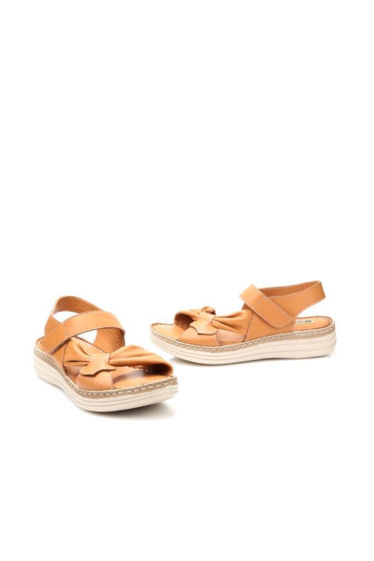 Pisagor Ps-32720 Kadın Ortopedik Deri Sandalet - Görsel 4