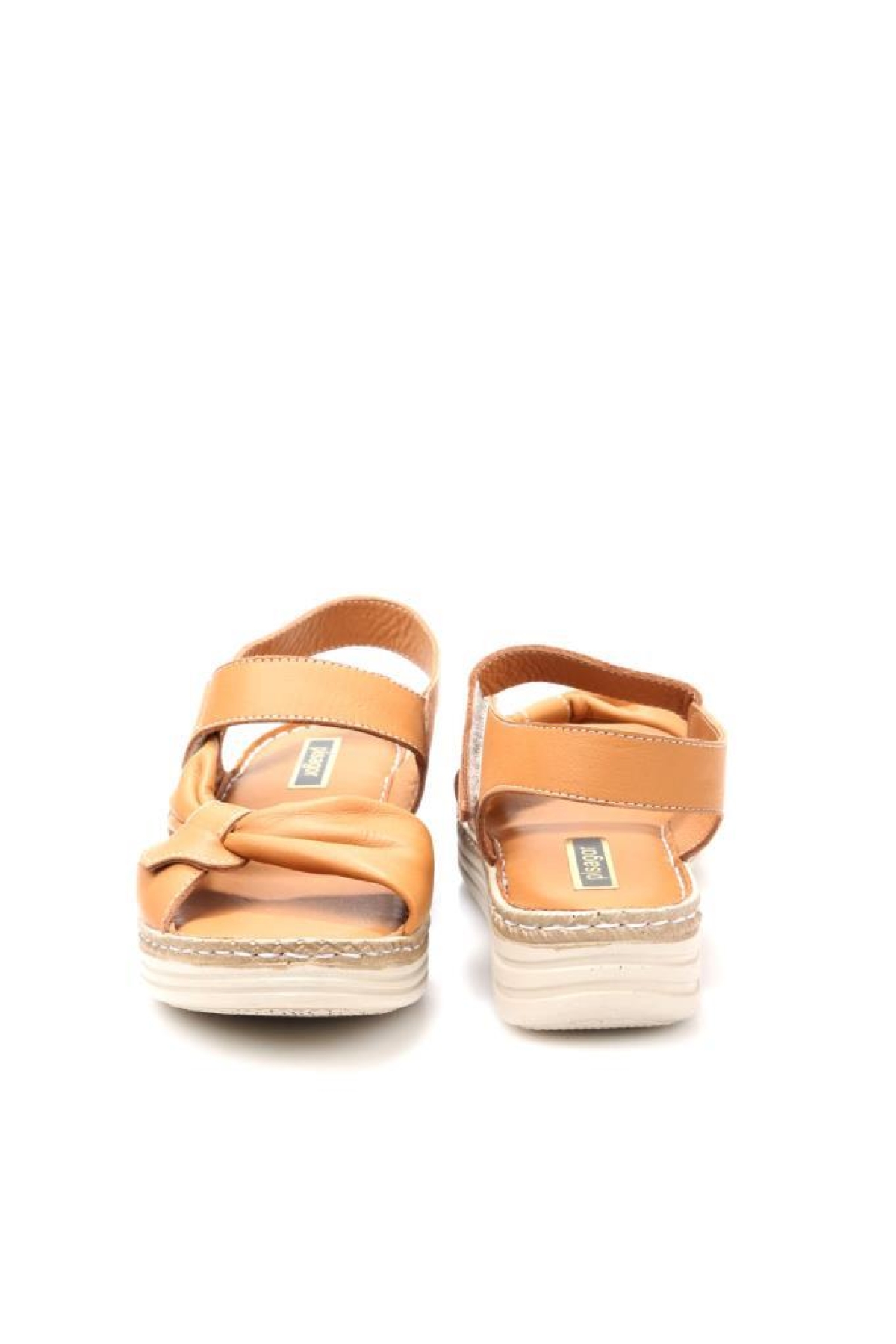 Pisagor Ps-32720 Kadın Ortopedik Deri Sandalet - Görsel 5