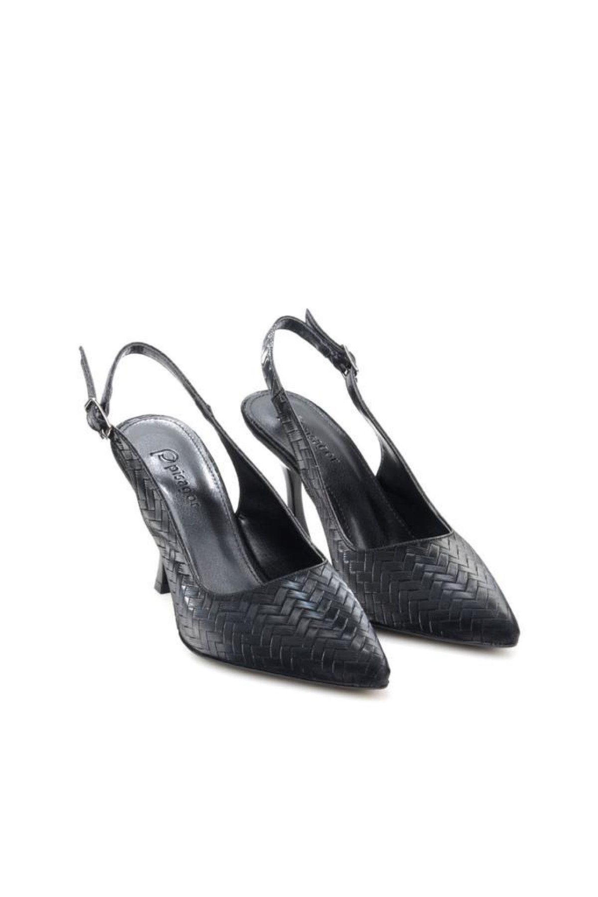 Pisagor Ps-32650 8,5 Cm Topuklu Kadın Arkası Açık Stiletto Ayakkabı - Görsel 3