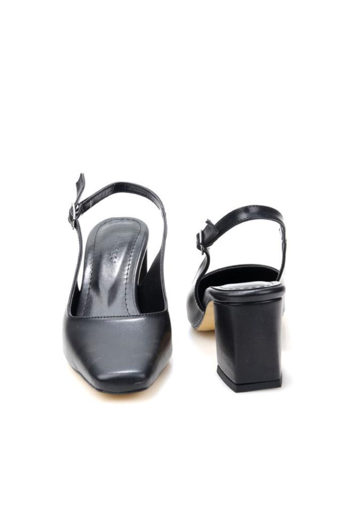Pisagor Ps-32590 Kadın Arkası Açık Topuklu Ayakkabı - Görsel 5