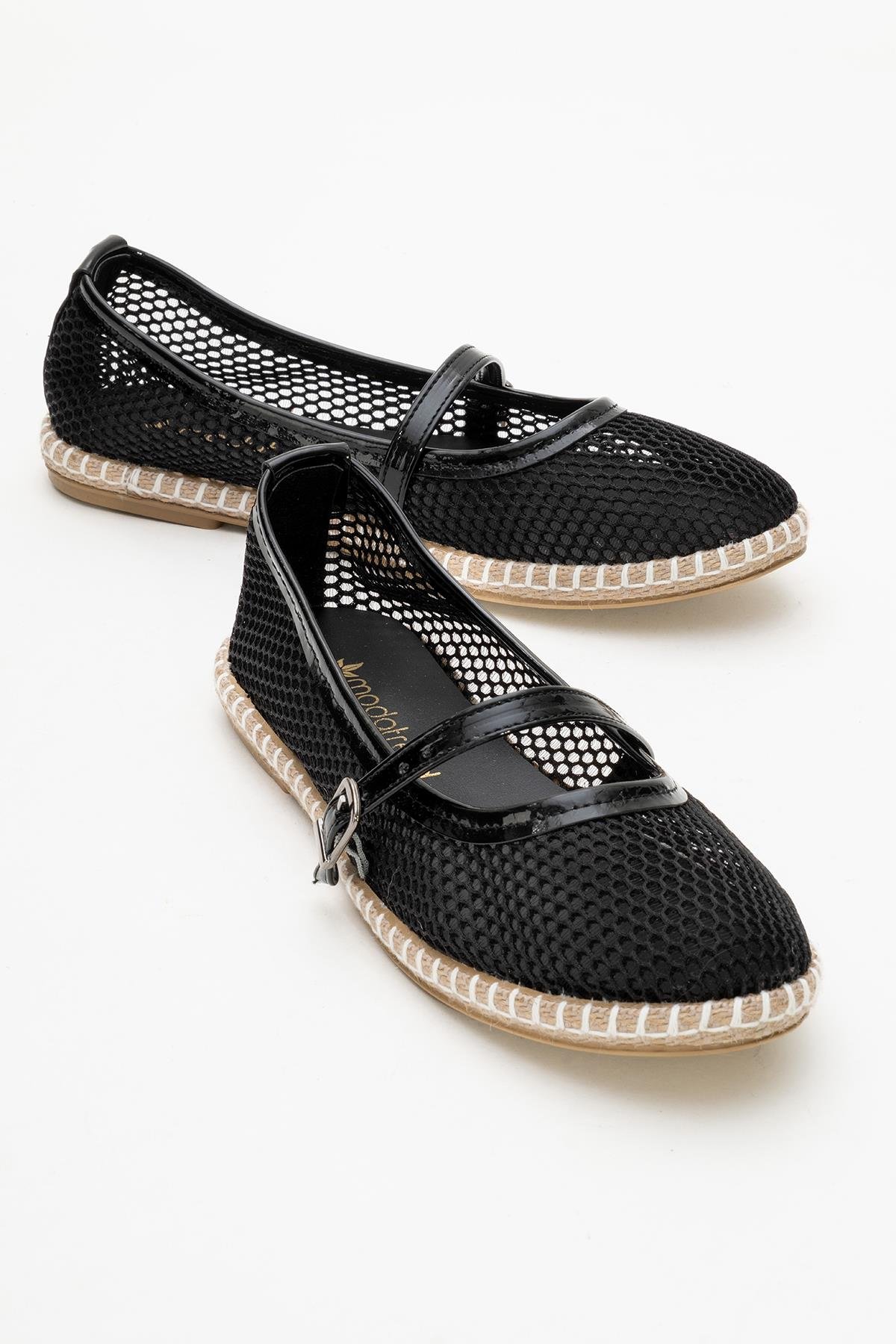 Fileli Kutlu Tek Biyeli Kadın Babet SİYAH - Görsel 2