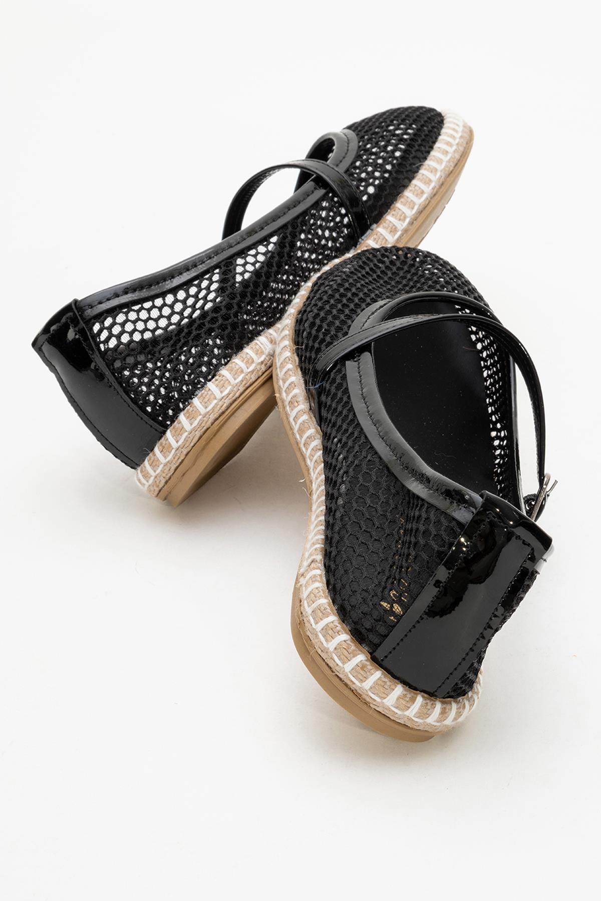 Fileli Kutlu Tek Biyeli Kadın Babet SİYAH - Görsel 5