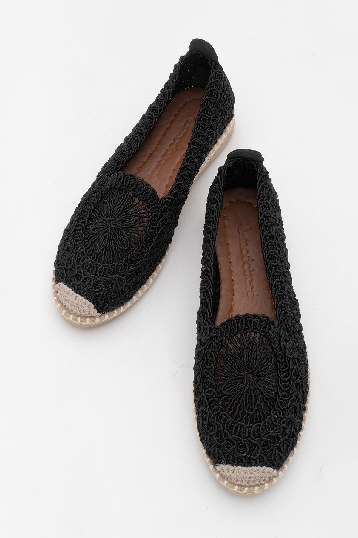 Kadın Örgü Model Babet SİYAH - Görsel 6