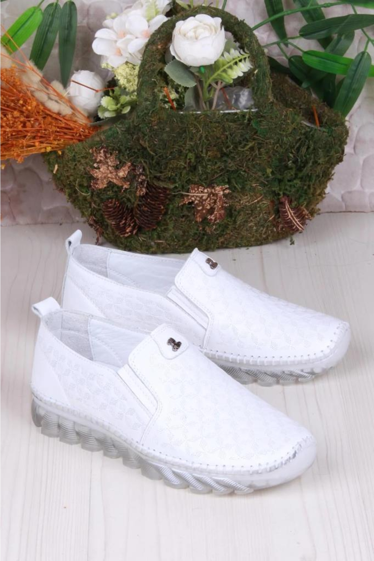 Pisagor Ps-33010 Ortopedik Kadın Günlük Hakiki Deri Ayakkabı - Görsel 4