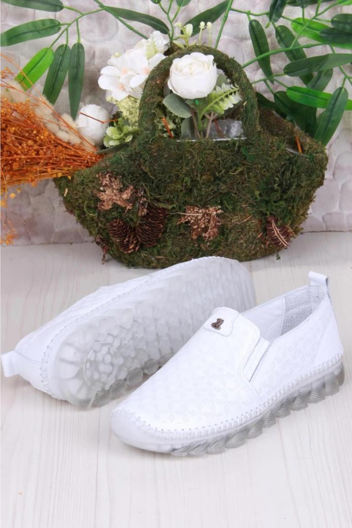 Pisagor Ps-33010 Ortopedik Kadın Günlük Hakiki Deri Ayakkabı - Görsel 5