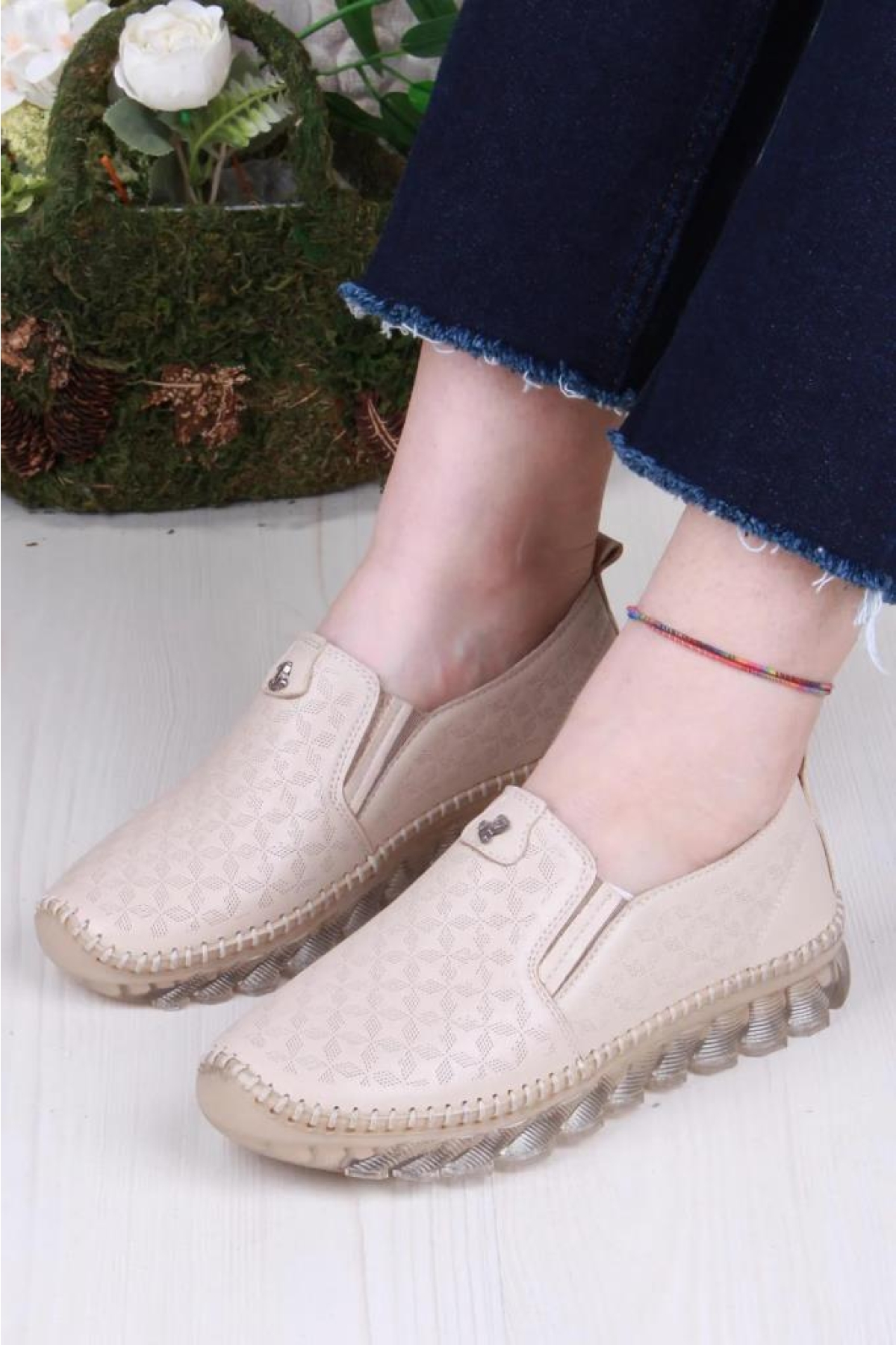 Pisagor Ps-33010 Ortopedik Kadın Günlük Hakiki Deri Ayakkabı - Görsel 2