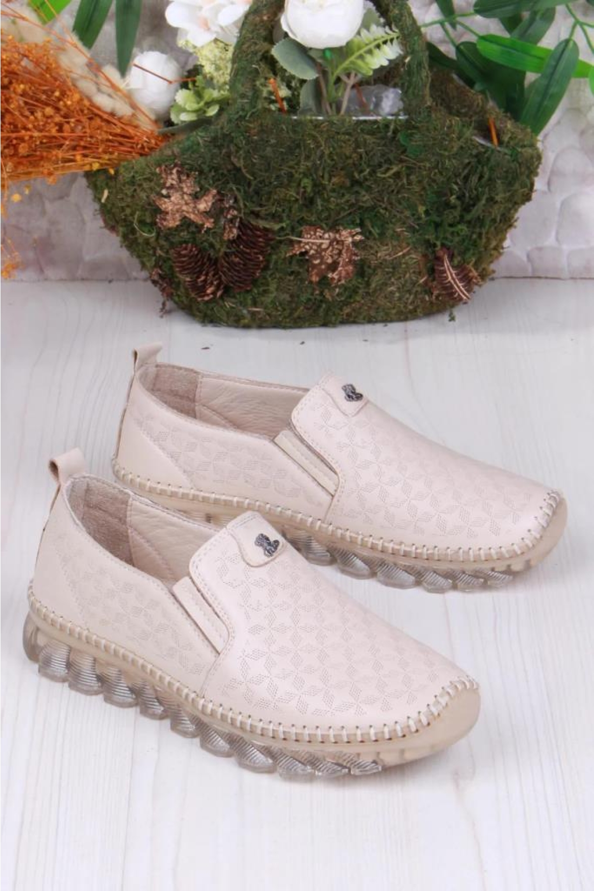 Pisagor Ps-33010 Ortopedik Kadın Günlük Hakiki Deri Ayakkabı - Görsel 4