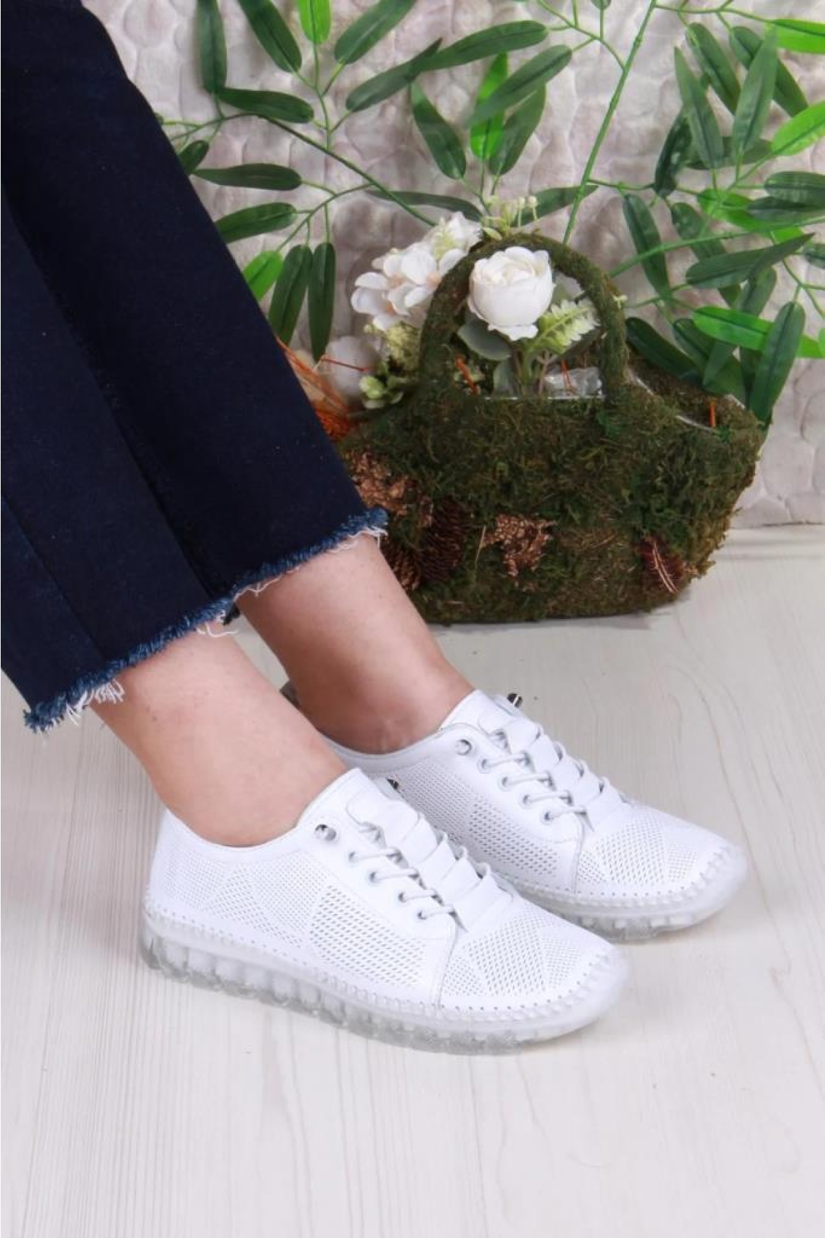 Pisagor Ps-33040 Ortopedik Kadın Günlük Hakiki Deri Ayakkabı - Görsel 2