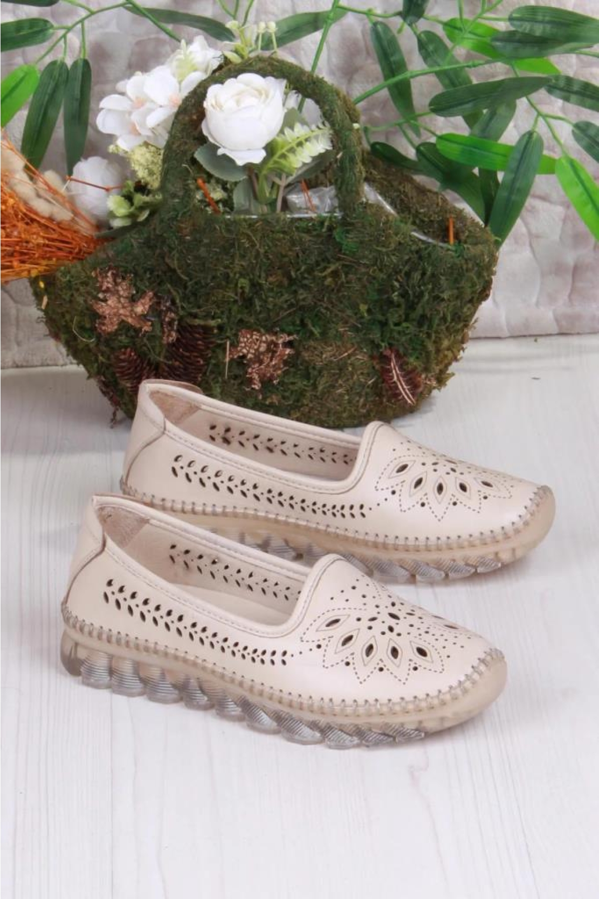 Pisagor Ps-32970 Ortopedik Kadın Günlük Hakiki Deri Ayakkabı - Görsel 4