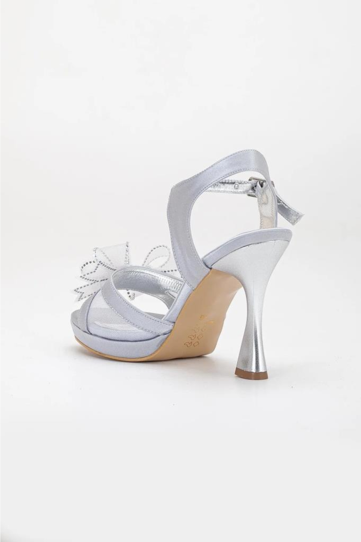 Hco 03165 Kadın Platform Topuklu Gelin Nikah Düğün Sandalet - Görsel 6