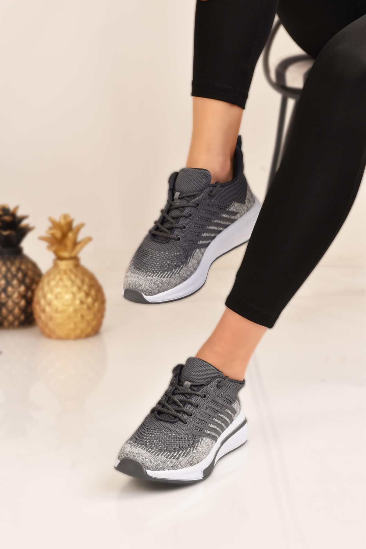 Kadın Günlük Yürüyüş Koşu Spor Ayakkabı Sneaker - Görsel 4