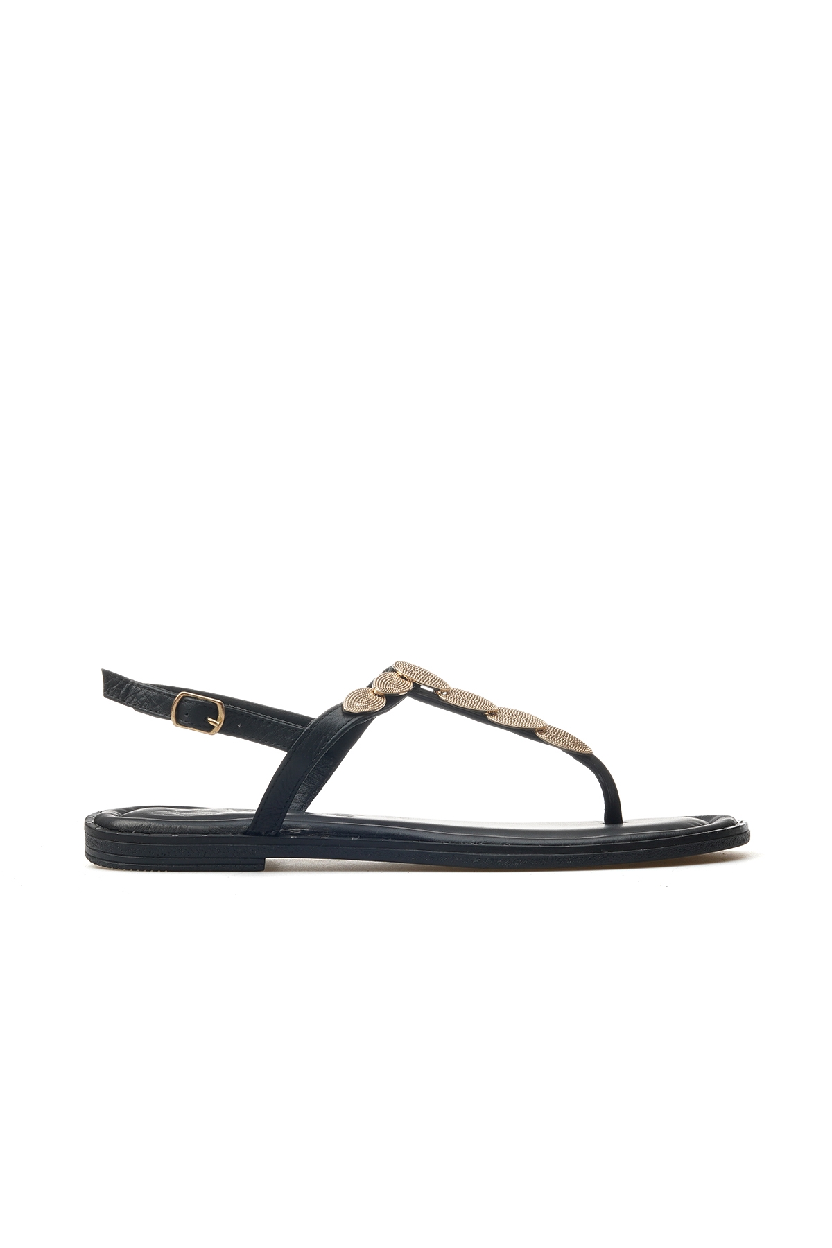 Kadın Toka Detaylı Parmak Arası Sandalet 25y 25161300y Z Siyah - Görsel 2