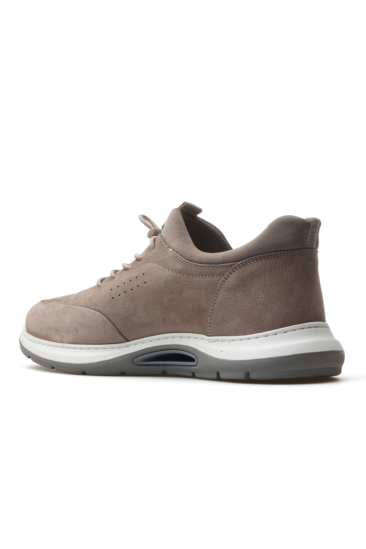 Erkek Hakiki Deri Casual Günlük Ayakkabı 25y Ykş-2844-8225 M Gri - Görsel 4