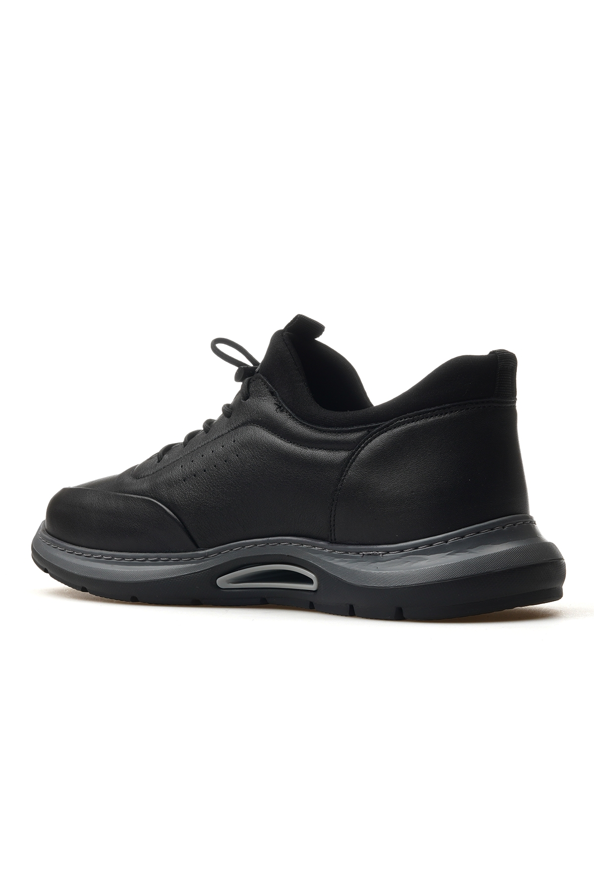 Erkek Hakiki Deri Casual Günlük Ayakkabı 25y Ykş-2844-8225 M Siyah - Görsel 4