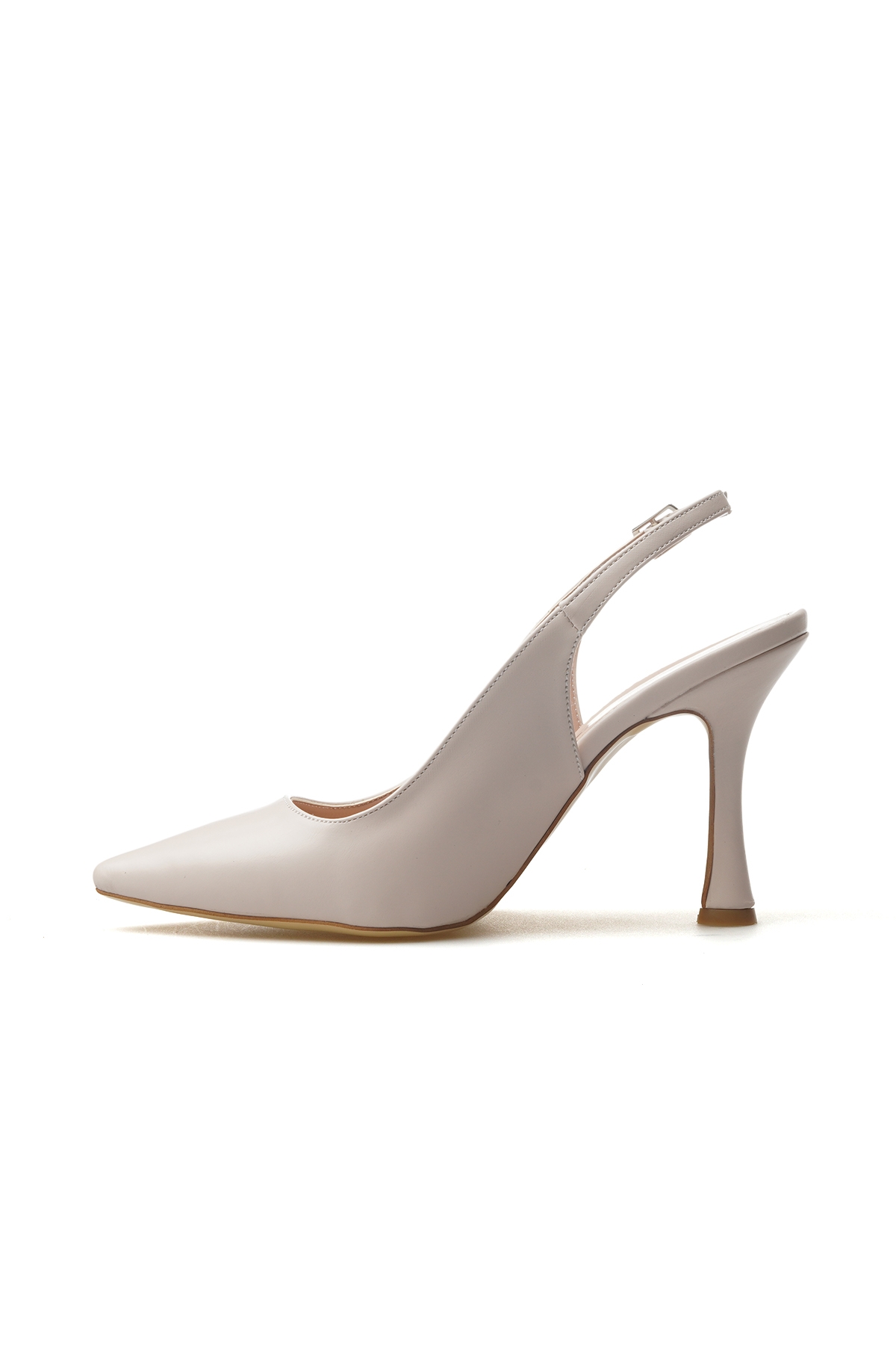 Kadın İnce Topuklu Ayakkabı 25y Ykşk-8413 Z Ten - Görsel 3