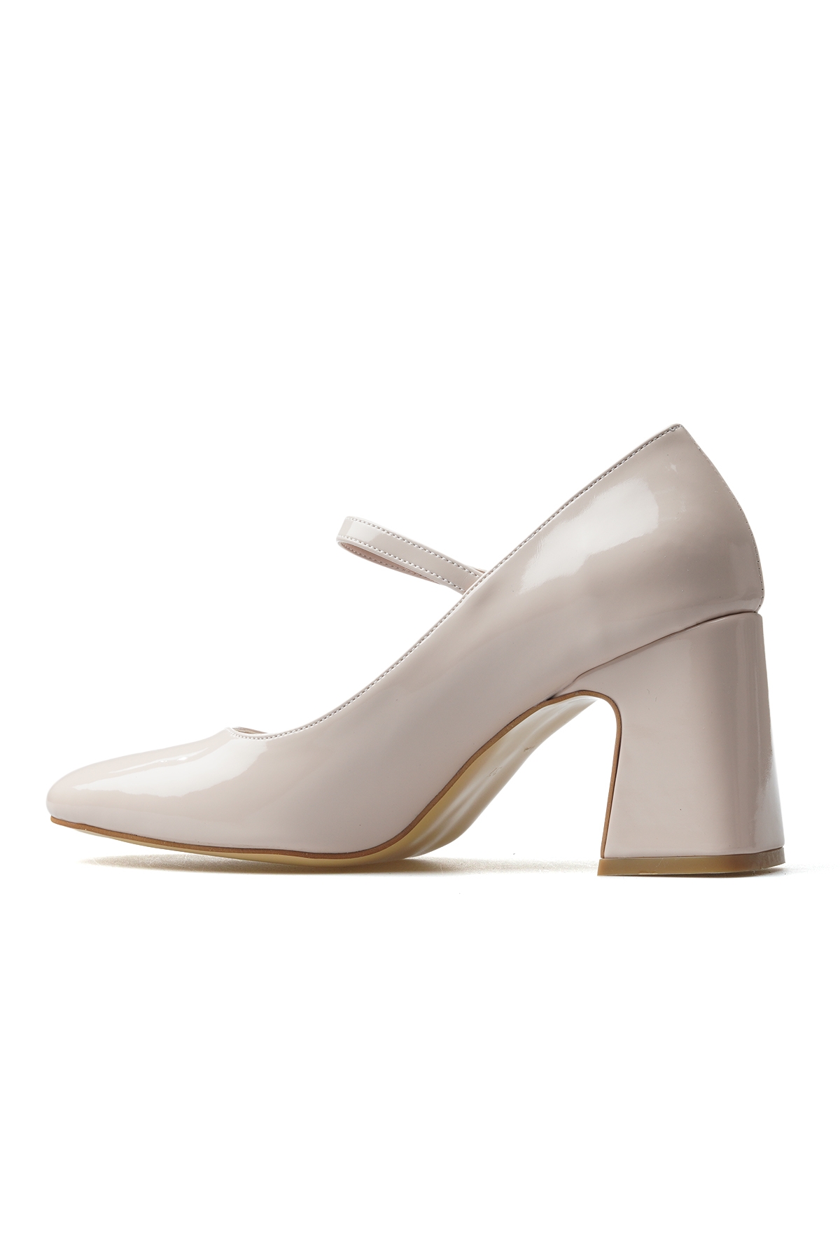 Kadın Kalın Topuklu Ayakkabı 25y Ykş.8250 Z Ten Rugan - Görsel 4