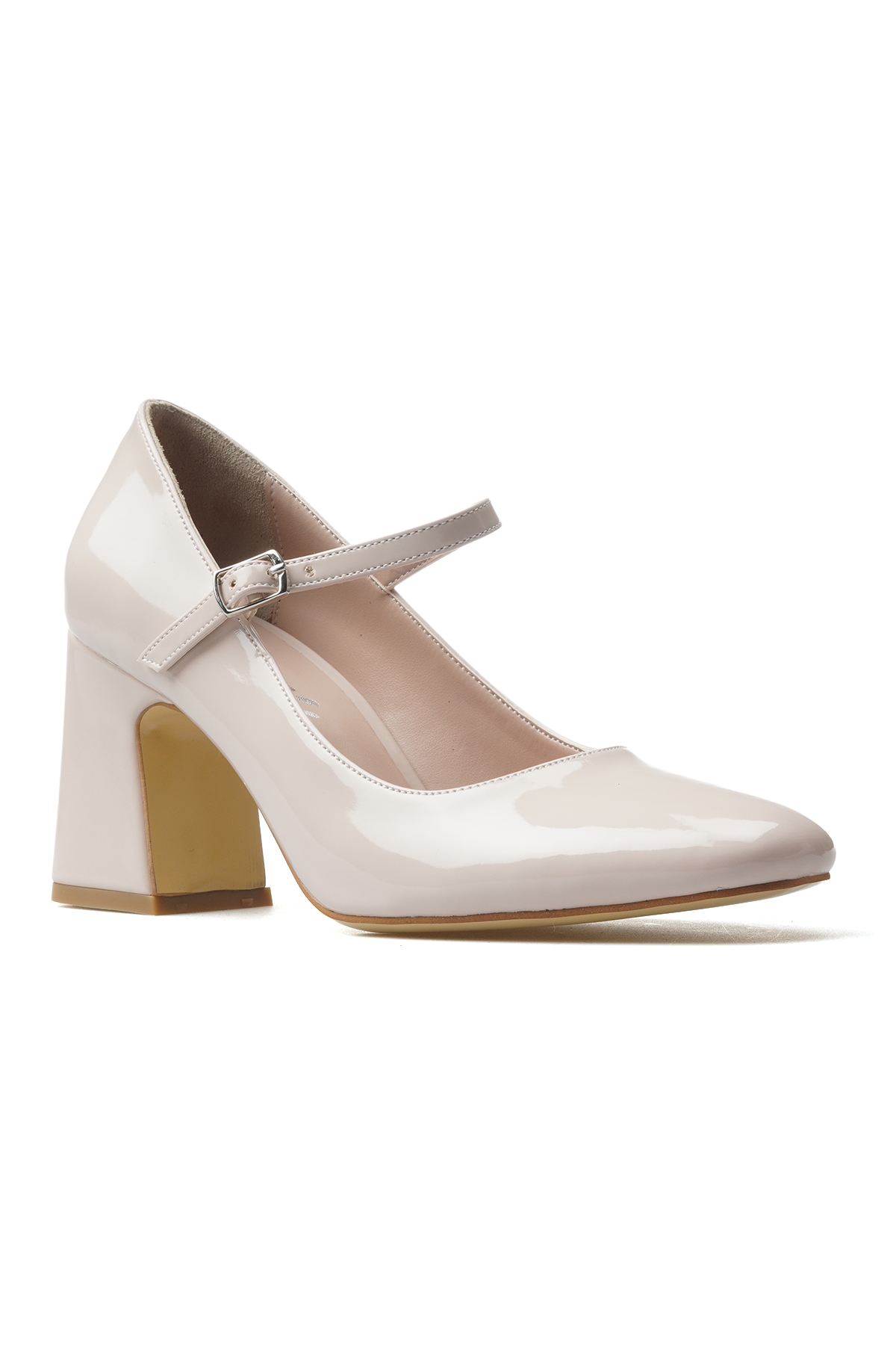 Kadın Kalın Topuklu Ayakkabı 25y Ykş.8250 Z Ten Rugan - Görsel 5