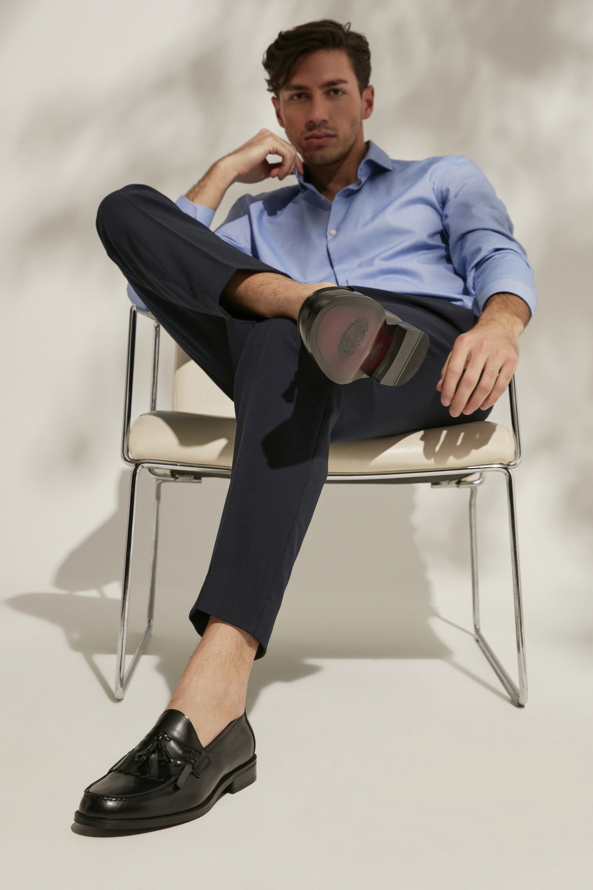 , Erkek Hakiki Deri Ayakkabı 12150 0137 Siyah - Görsel 3