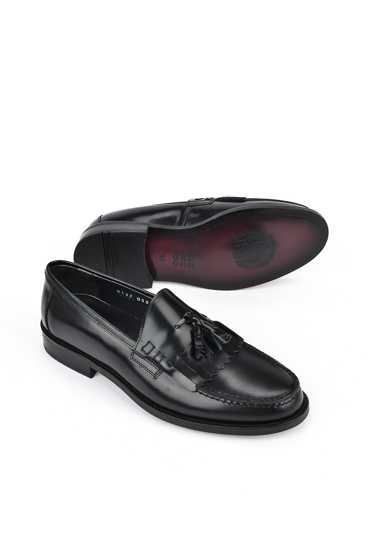 , Erkek Hakiki Deri Ayakkabı 12150 0137 Siyah - Görsel 7