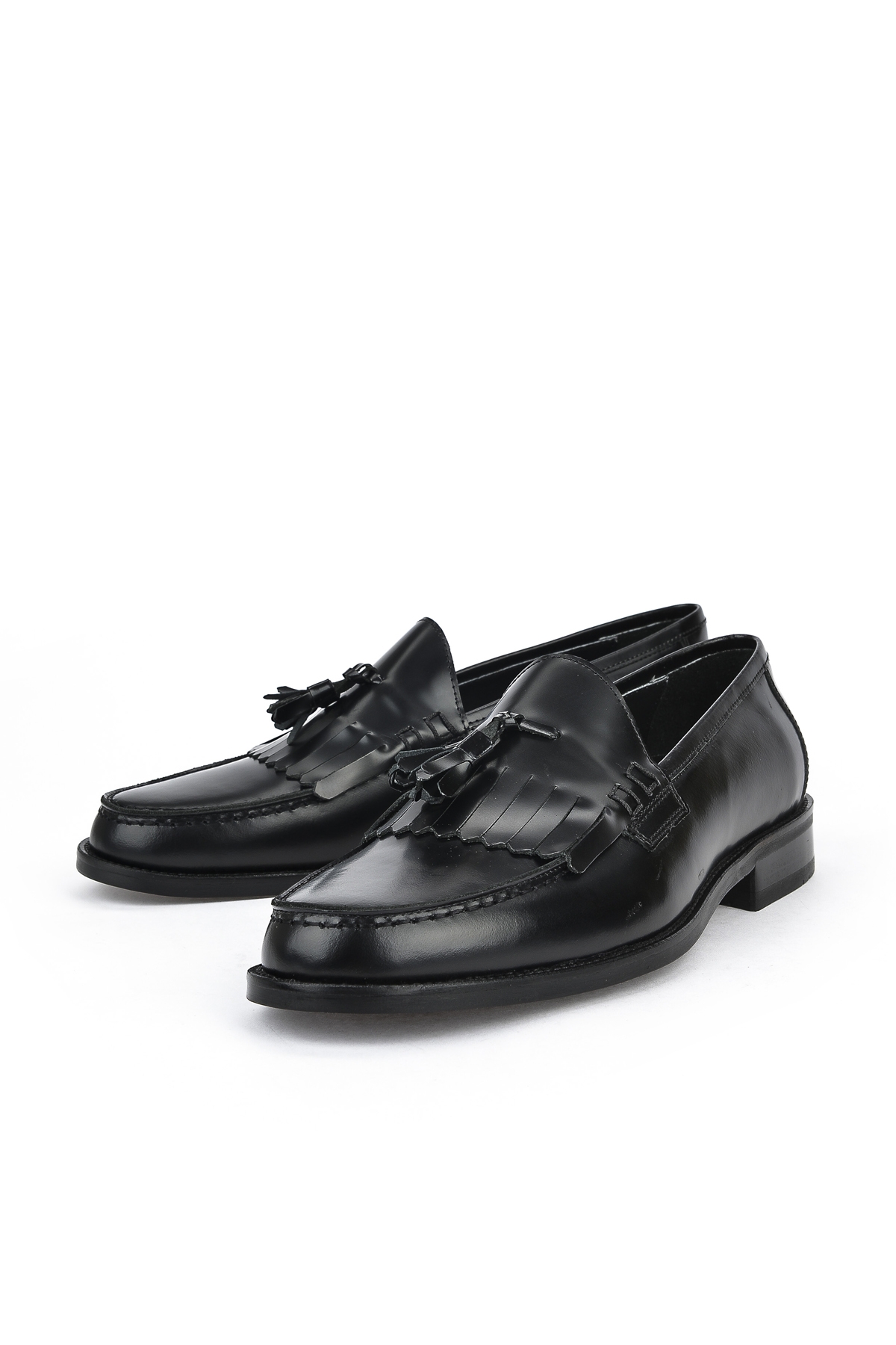 , Erkek Hakiki Deri Ayakkabı 12150 0137 Siyah - Görsel 9