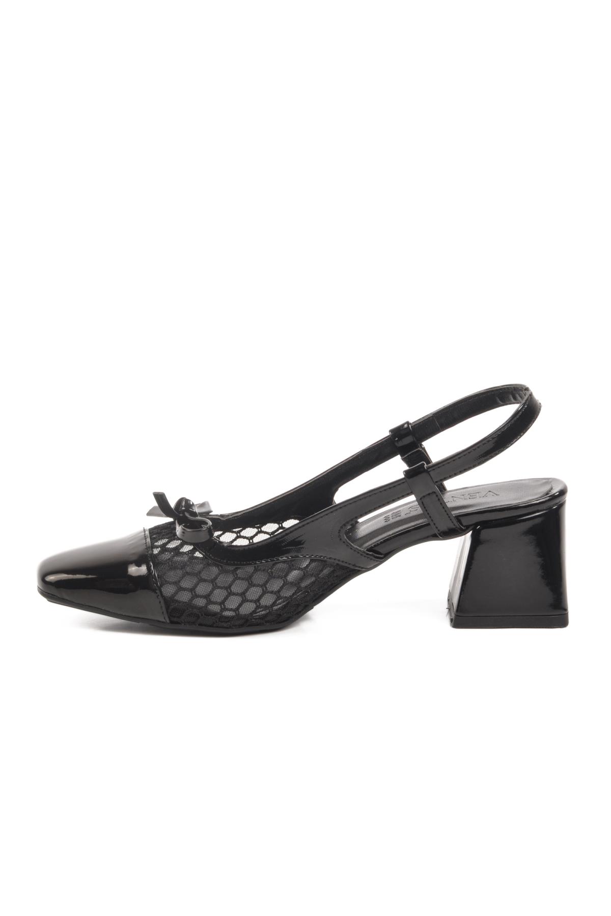 Ayakmod Ayakmod Siyah Rugan Tekstil Kadın Günlük Ayakkabı 250100 Z Abiye Ayakkabı | Flo Siyah - 3. görsel