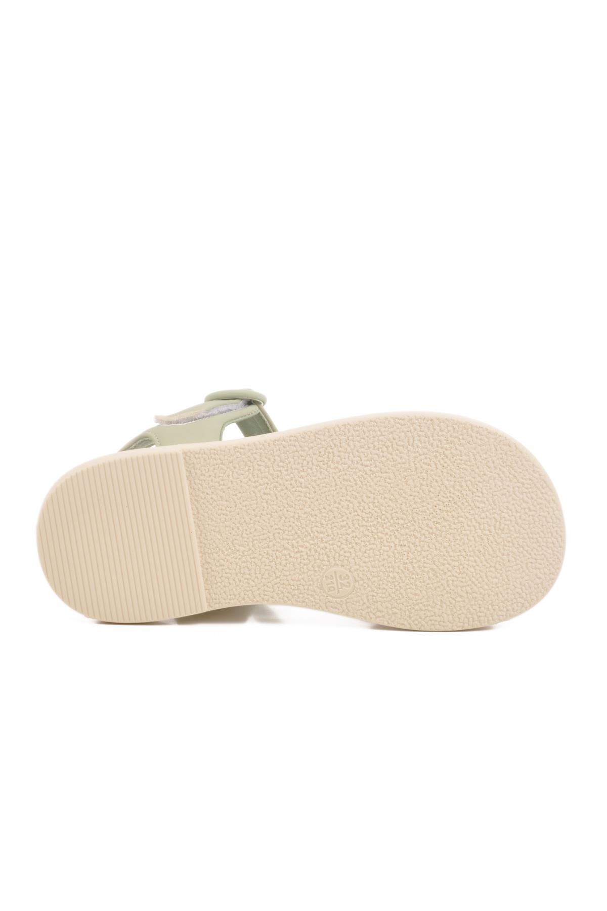 Yeşil Tekstil Kız Çocuk Sandalet 25Y600-5 F - Görsel 6