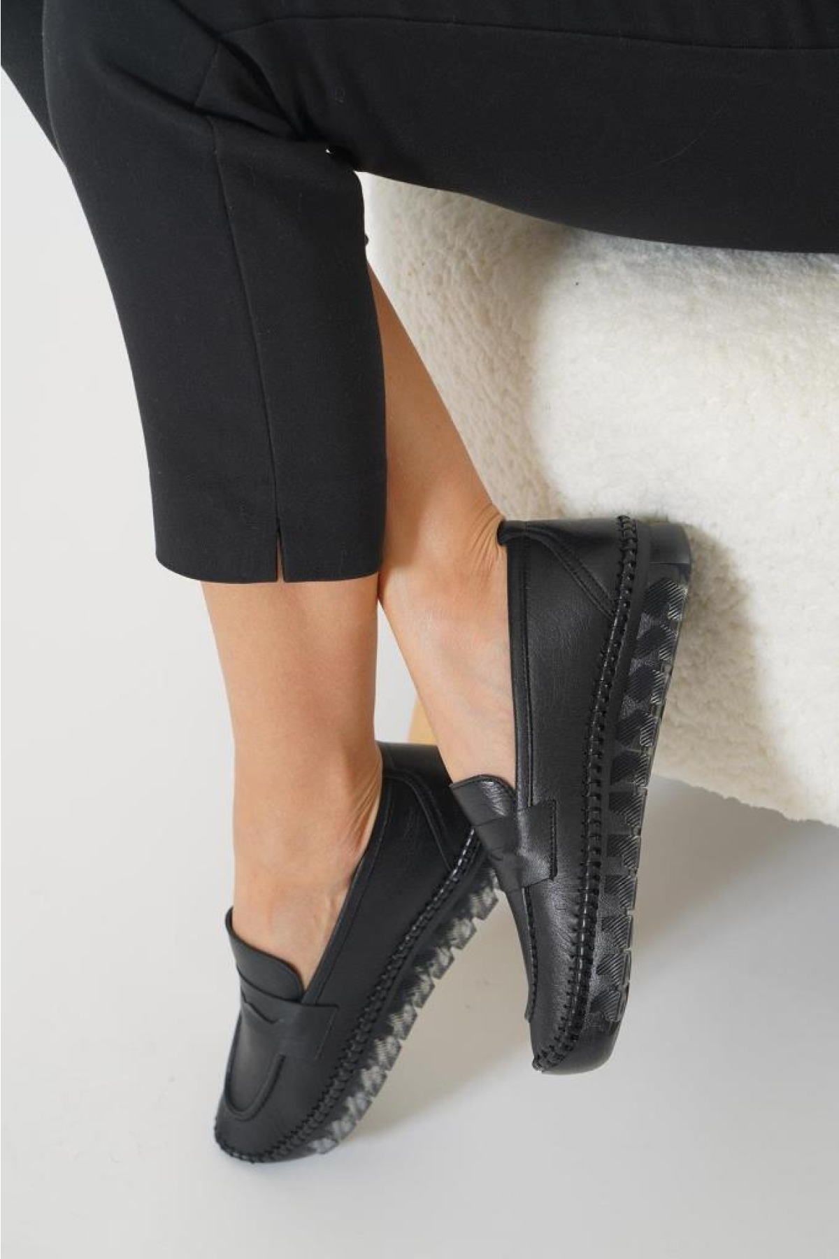 Pisagor Ps-33020 Ortopedik Kadın Günlük Hakiki Deri Ayakkabı - Görsel 4