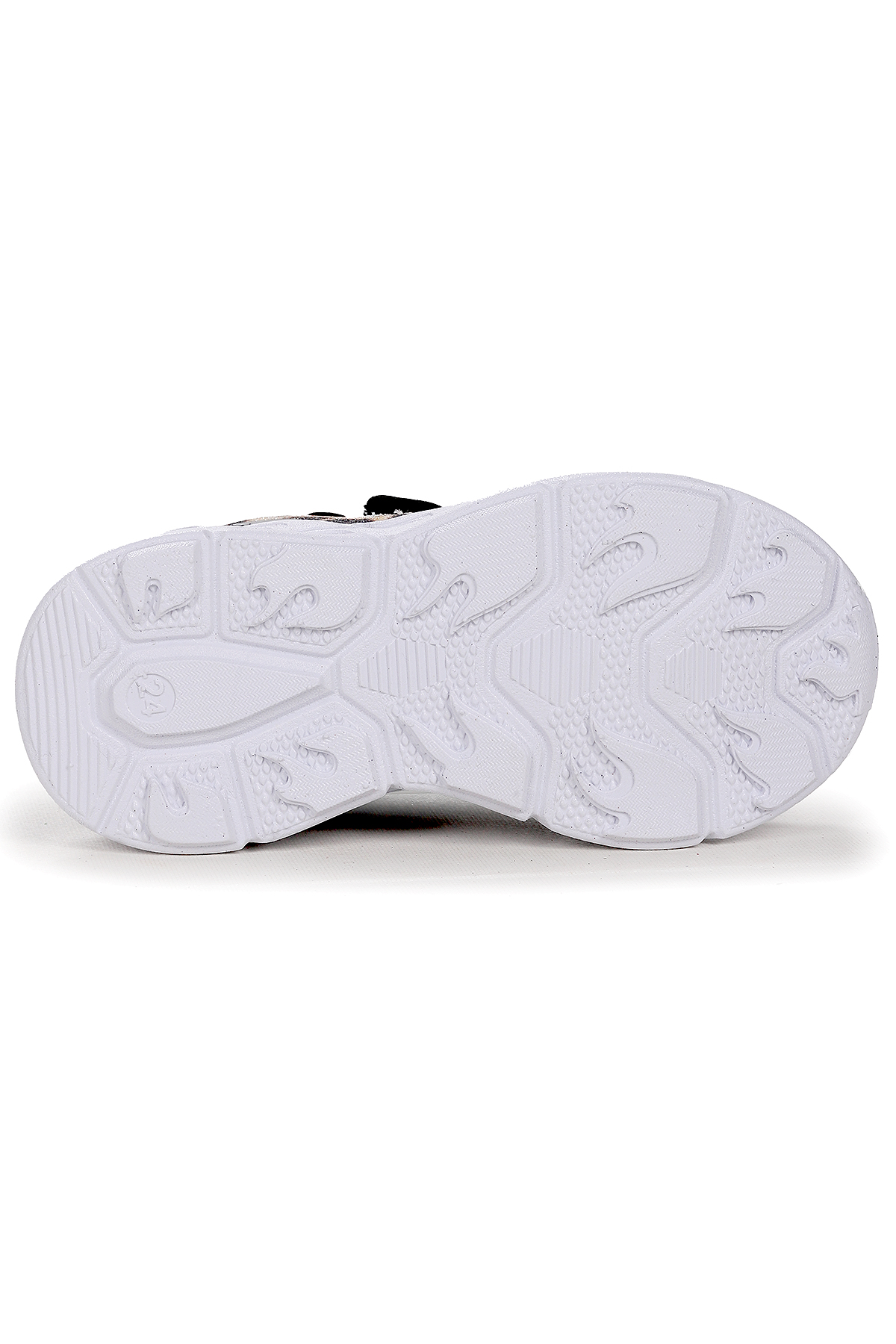 Teno Leopar Desenli Cırtlı Işıklı Kız Bebek Spor Ayakkabı Siyah - Görsel 6