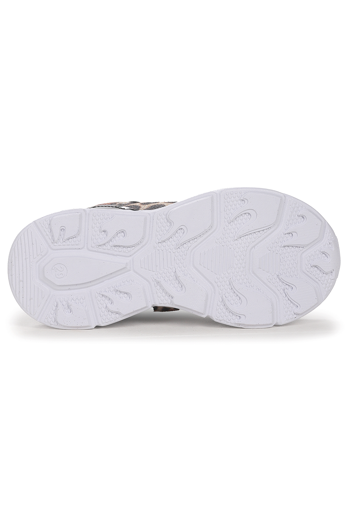 Teno Leopar Desenli Cırtlı Işıklı Kız Çocuk Spor Ayakkabı Siyah - Görsel 6