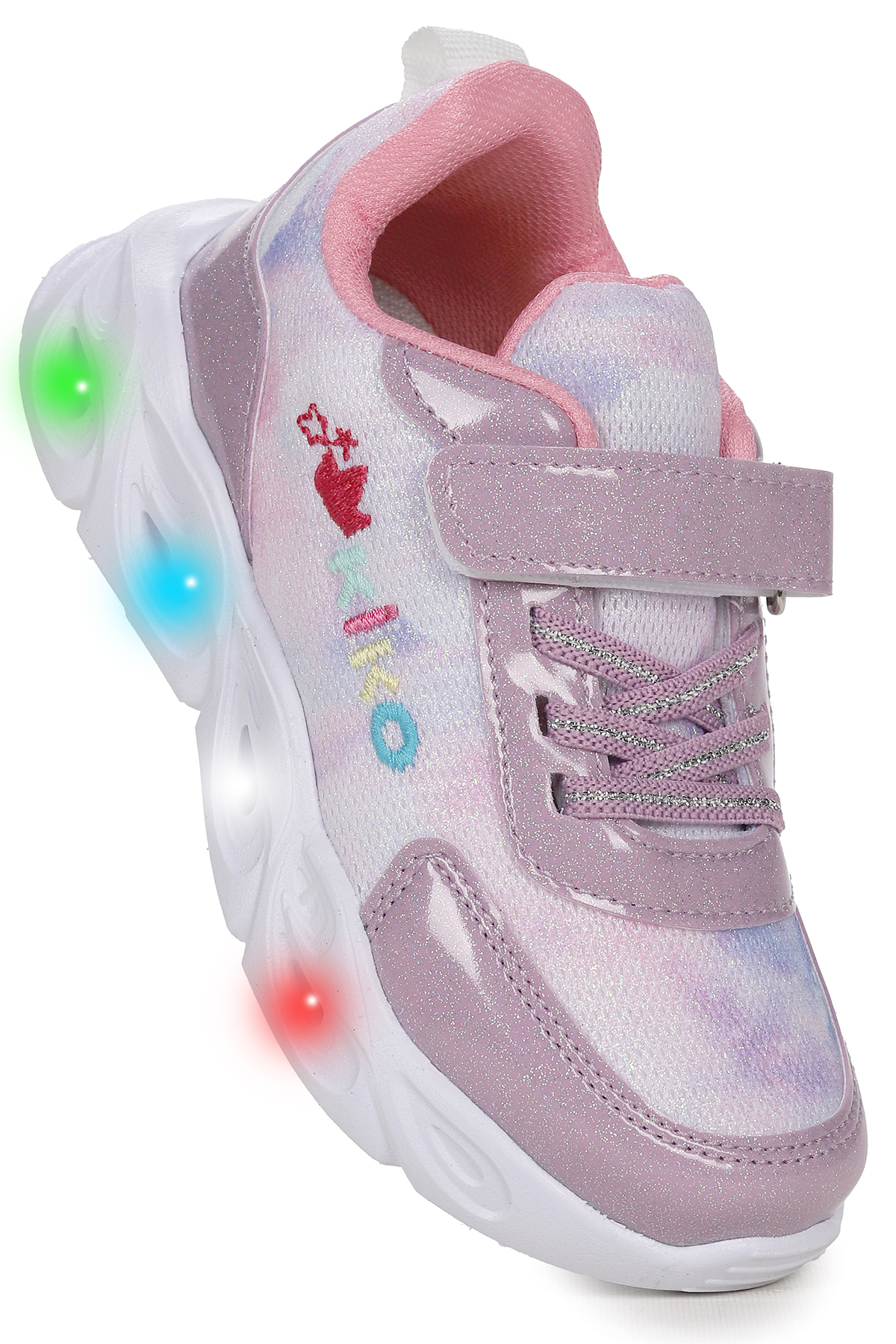 Teno Cırtlı Işıklı Kız Çocuk Spor Ayakkabı Lila - Görsel 4