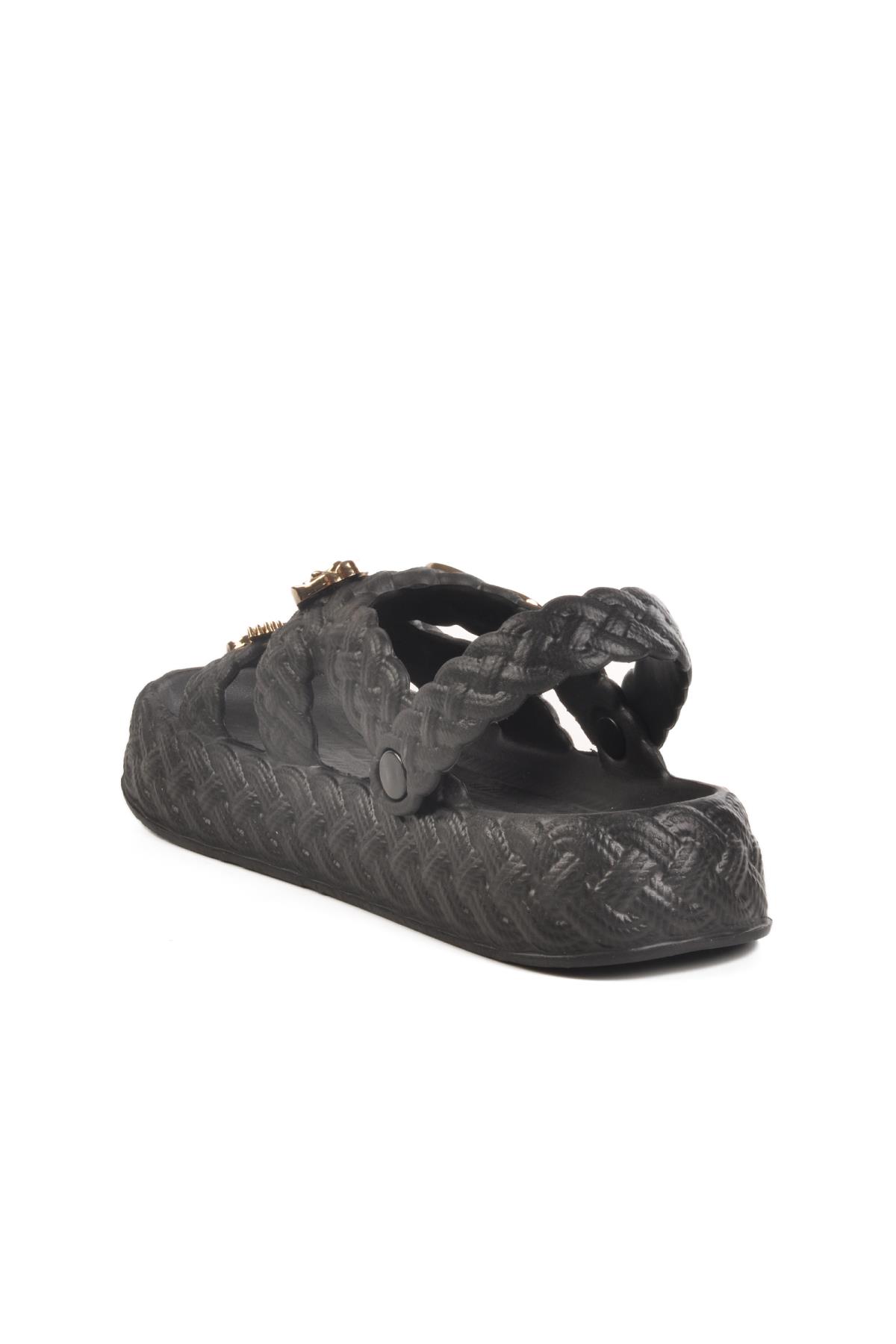 804 Z Siyah Kadın Terlik - Görsel 5