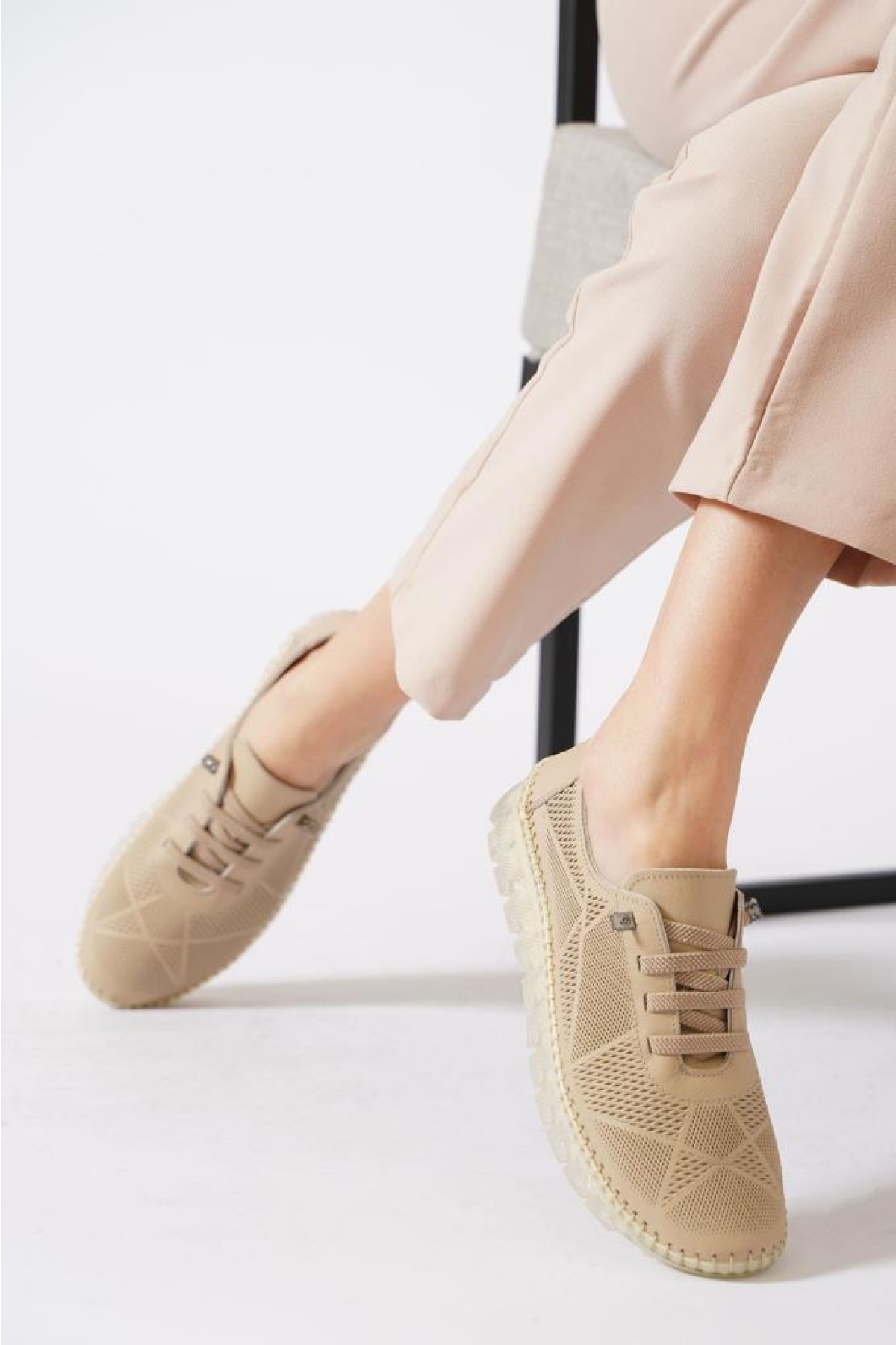 03194 Ortopedik Kadın Günlük Deri Ayakkabı - Görsel 3