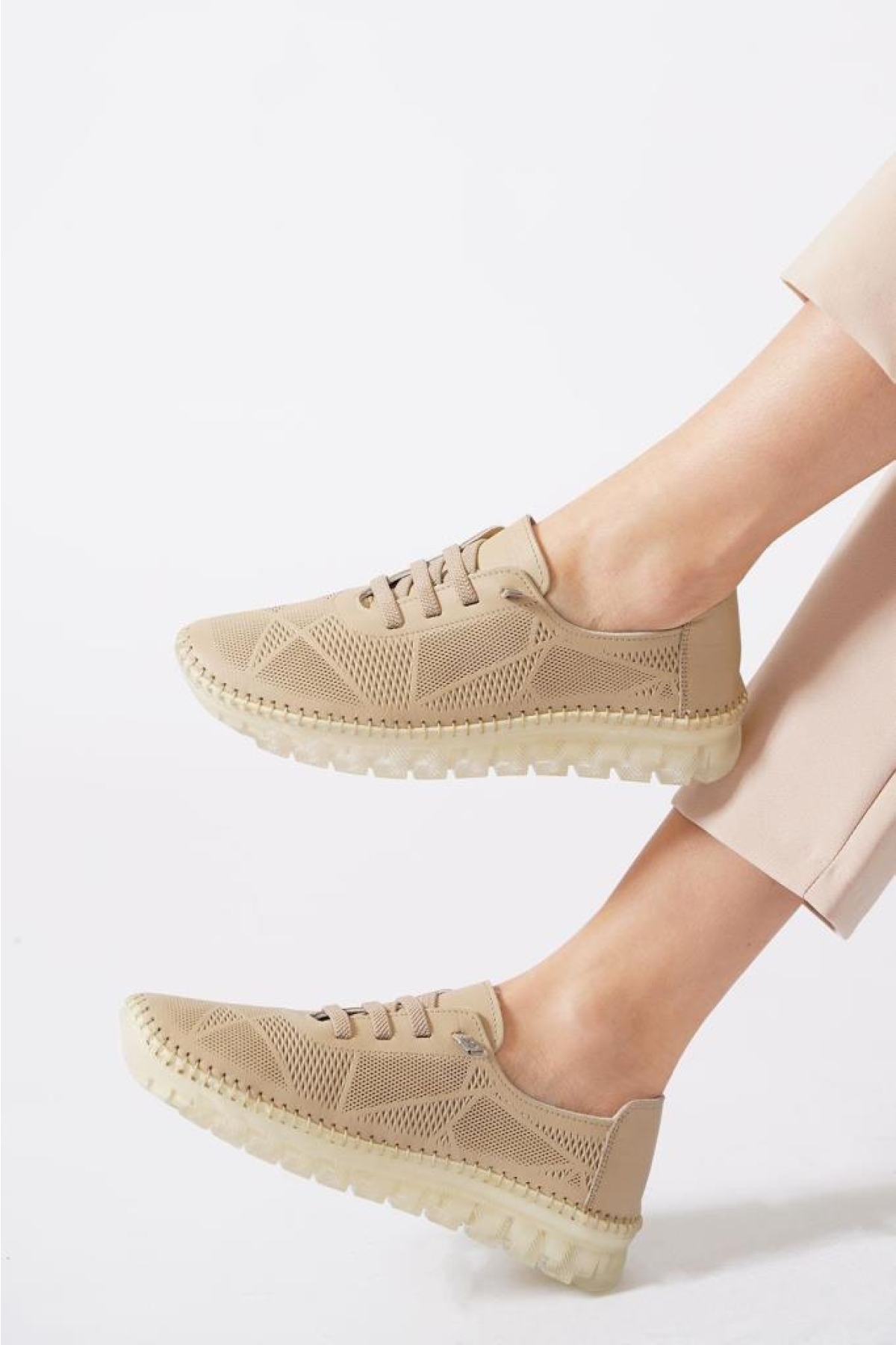 03194 Ortopedik Kadın Günlük Deri Ayakkabı - Görsel 4