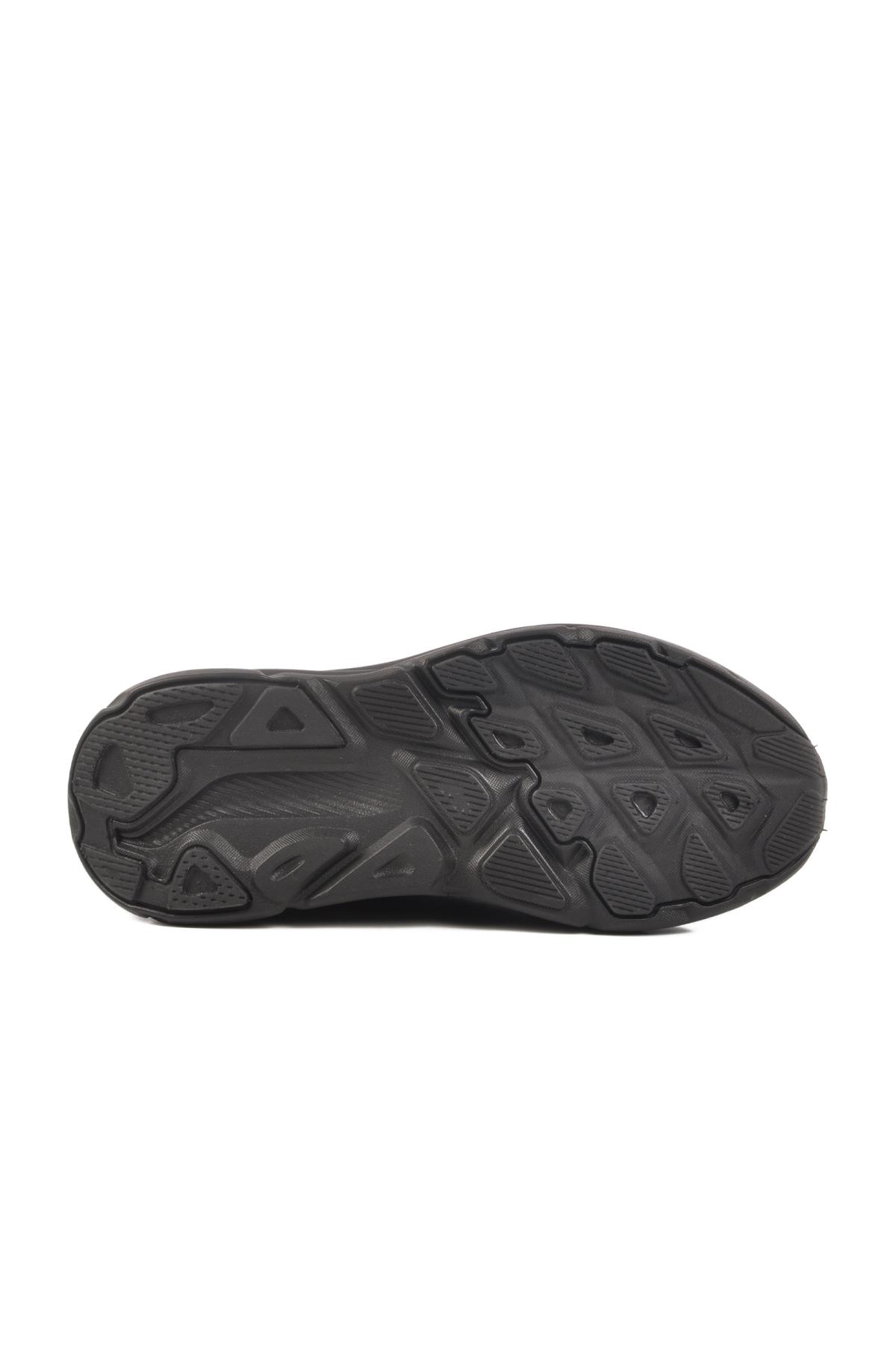 Eopaia Esnek Hafif Unisex Siyah Spor Ayakkabı - Görsel 6