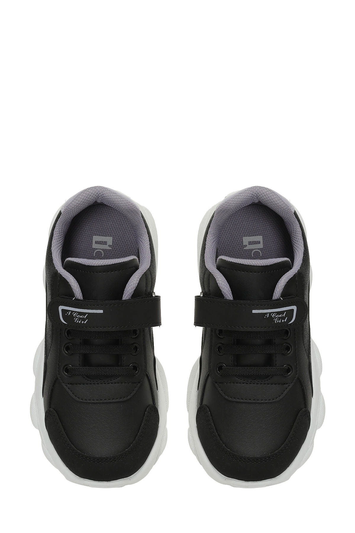 BELLI F 5PR Siyah Kız Çocuk Sneaker - Görsel 5