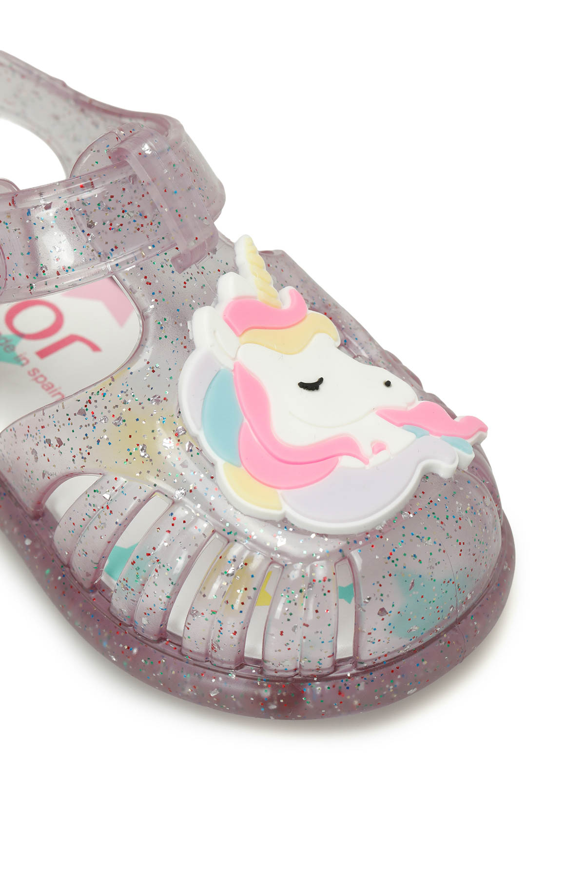 S10341 TOBBY UNICORNIO Gri Kız Çocuk Sandalet - Görsel 4