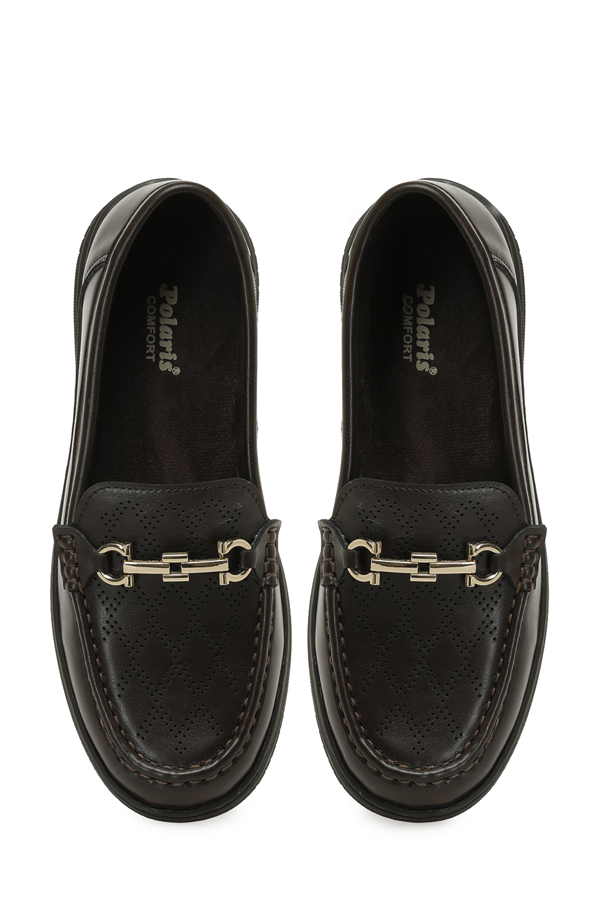 167058.Z5PR Kahverengi Kadın Loafer - Görsel 5